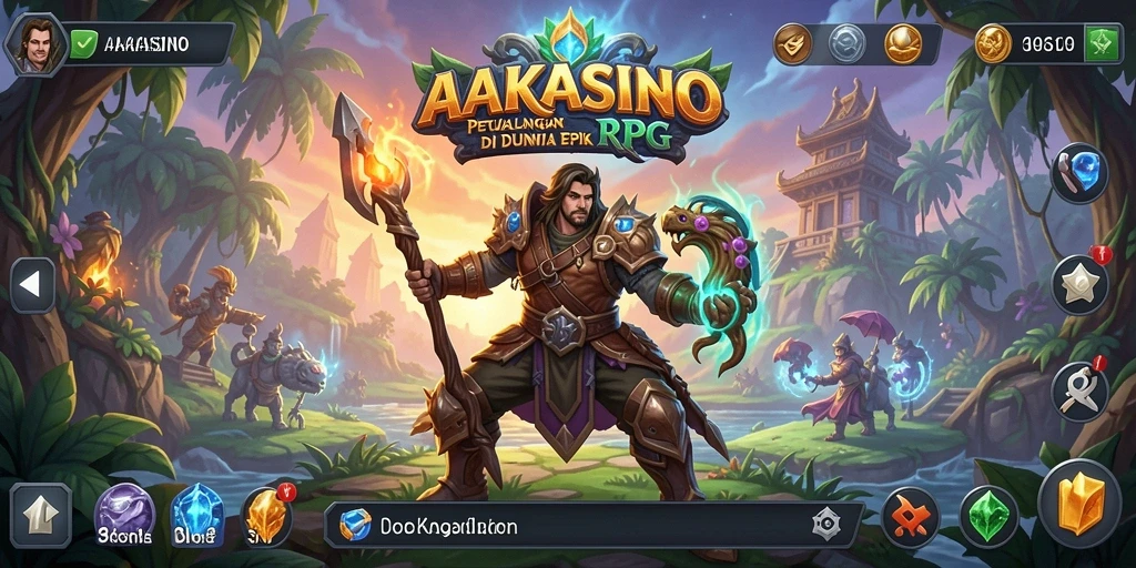 Tangkapan layar AAKASINO menunjukkan aksi seru dalam pertempuran RPG.