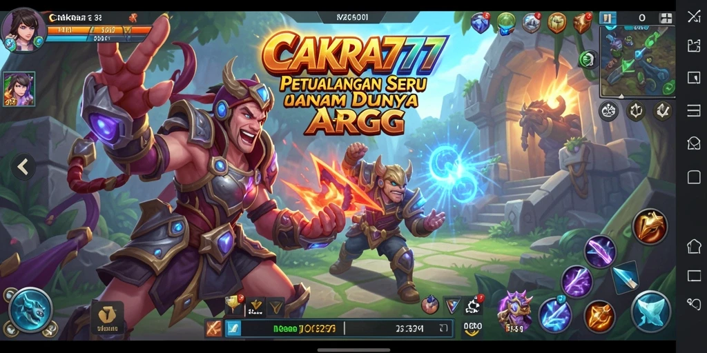 Tampilan menarik dari gameplay ARPG CAKRA777 yang memukau.