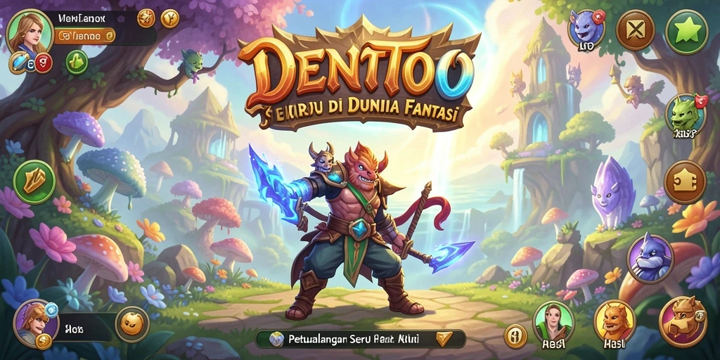Tampilan gameplay DENTOTO yang menakjubkan dan penuh petualangan.