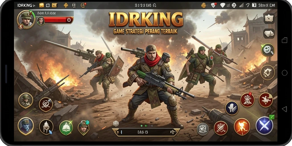 Tampilan menakjubkan dari gameplay IDRKING yang penuh strategi.