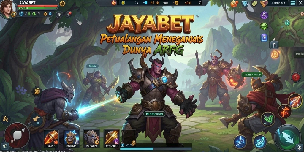 Screenshot JAYABET menampilkan aksi pertarungan epik dalam dunia ARPG.