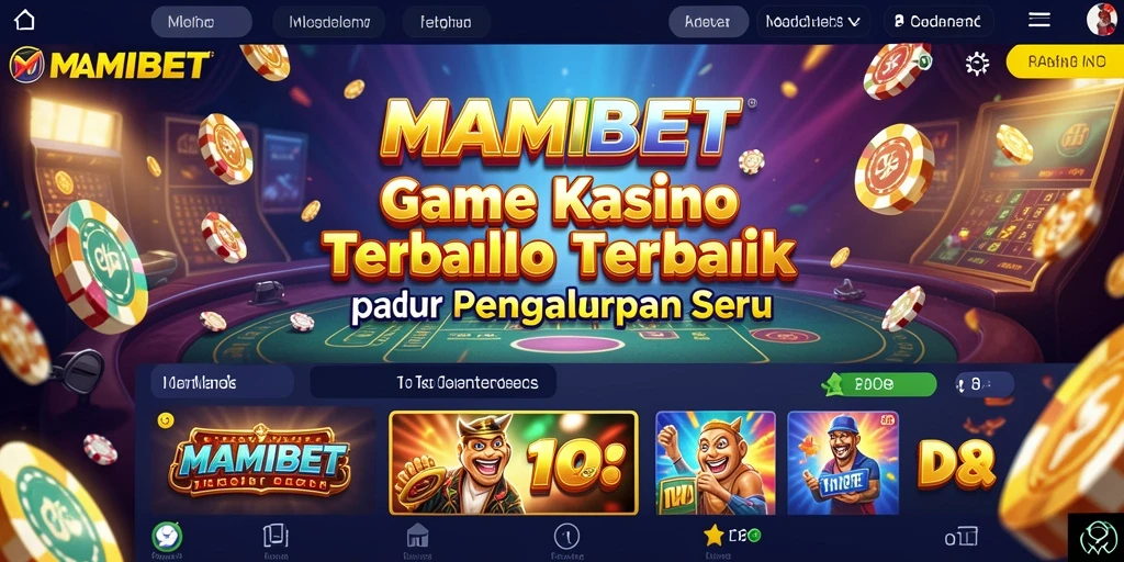 Tampilan menarik dari gameplay MAMIBET yang menampilkan permainan Kasino.