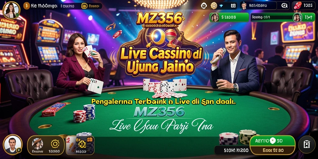 Tampilan gameplay Live Casino yang mendebarkan di MZ356.