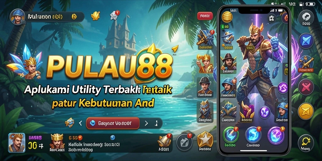 Tampilan antarmuka aplikasi PULAU88 yang sederhana dan menarik.