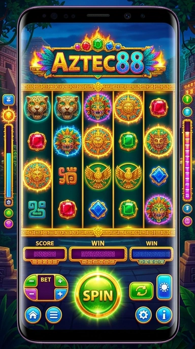 Fitur pencarian mudah di aztec88 untuk menemukan aplikasi.